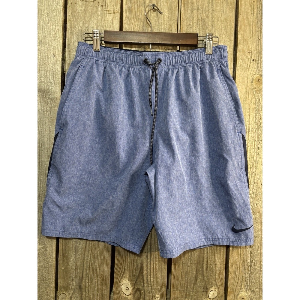 Nike Mesh Lined Swim‎ Trunks Men's Size XXL  9" Inseam Blue/Teal